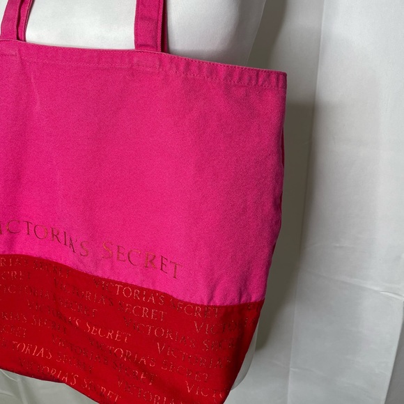 Victoria’s Secret Canvas Tote: Size Large 19x15x7 - Picture 3 of 12